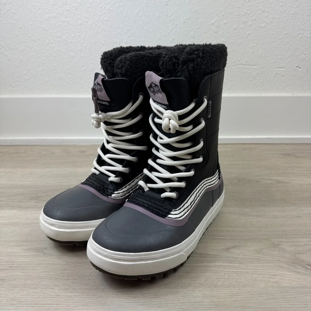 Vans Standard Snow MTE Boots Womens 7 Mens 5.5 Black Purple